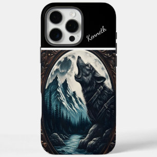 Wolf's Moonlit Howl iPhone 16 Pro Max Hoesje