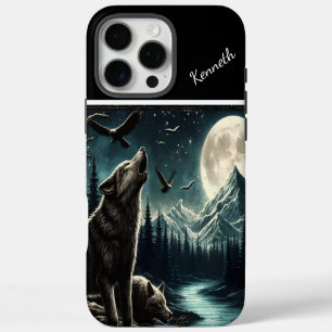 Wolf's Moonlit Howl iPhone 16 Pro Max Hoesje