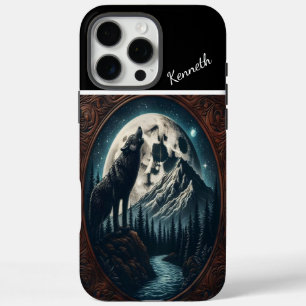 Wolf's Moonlit Howl iPhone 16 Pro Max Hoesje