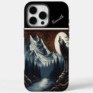 Wolf's Moonlit Howl iPhone 16 Pro Max Hoesje