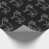 Wolfs Tree Christmas Xmas Pet Animal Wolf Lover  Cadeaupapier (Hoek)