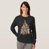 Wolfs Tree-kerstzuster Xmas Pet Animal Wolf T-shirt (Voorkant volledig)