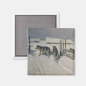 Wolfs, Winter Night, c.1910 Magneet (Voorkant / Achterkant)
