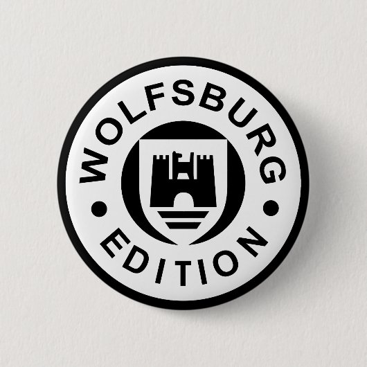 Wolfsburg Edition (zwart) Ronde Button 5,7 Cm (Voorkant)