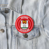 Wolfsburg Round Emblem Ronde Button 7,6 Cm (In situ)