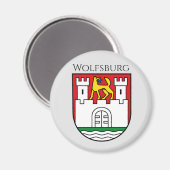 Wolfsburg wapen, Duitsland Magneet (Voorkant / Achterkant)