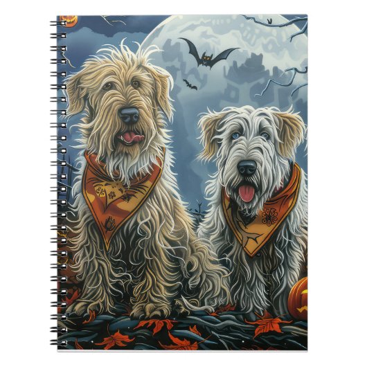 Wolfshond Halloween Spooky Notitieboek (Voorkant)