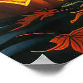 Wolfshond Halloween Spooky Poster (Hoek)