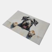 Wolfshond Hond Deurmat Kunst (Schuin)