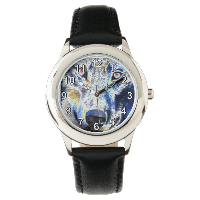 Wolfskleur Horloge (Voorkant)