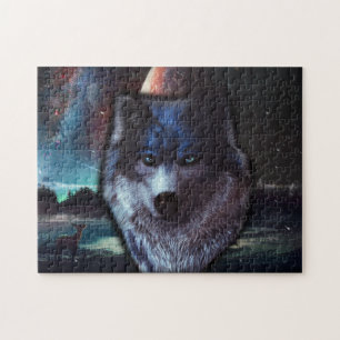 Wolfskopschilderij Legpuzzel