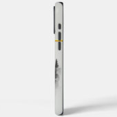 Wolfssilhouet versmelt met bergen Case-Mate iPhone case (Achterkant / Links)