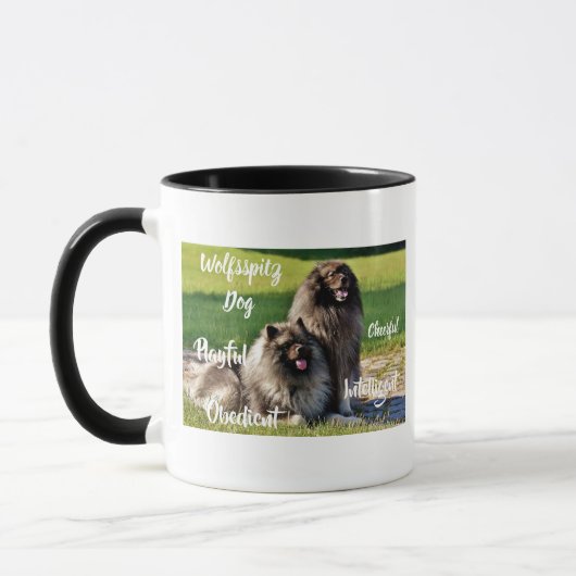 Wolfsspitz Chiens de race Traits Mug (Gauche)