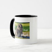 Wolfsspitz Chiens de race Traits Mug (Devant gauche)