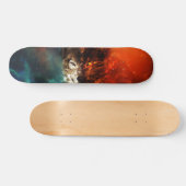 Wolfvuur en ijs skateboard (Horizontaal)