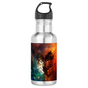 Wolfvuur en ijs waterfles
