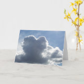 Wolk 1 van het hart kaart (Gele Bloem)
