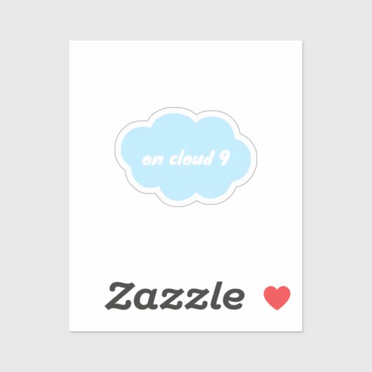 Wolk 9 sticker (Vel)