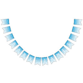 Wolk Baby shower Bunting Flags Vlaggetjes