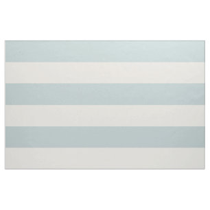 Wolk Blauw en Ivoor Brede Strepen Grote Schaal Stof