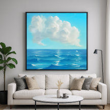 Wolk boven water - Schilderachtige zeelandschap