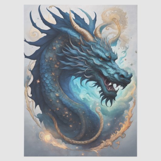 wolk draak tissuepapier (Voorkant)