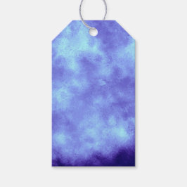 Wolk Effect – Blauwe Cadeaublaadjes  Cadeaulabel