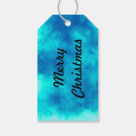 Wolk Effect – Blauwe Cadeautags  Cadeaulabel