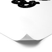 Wolk en duidelijke grappige weetherspun poster (Hoek)