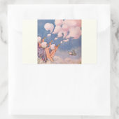 Wolk Feeën Die Wolken Maken Rechthoekige Sticker (Tas)