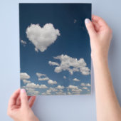 Wolk in de vorm van een hart flyer (Hand)