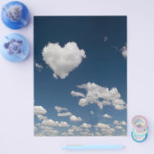 Wolk in de vorm van een hart flyer (Enkel)