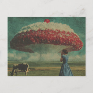 Wolk Kers Surrealistisch Dessert in de Zuivelweide Briefkaart