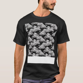 Wolk Naadloos Patroon Sky Cloudscape Drijvende Dag T-shirt
