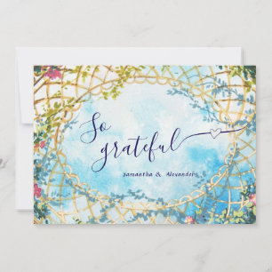 Wolk Nine Whimsicale Rococo Revival Bruidsuitnodig Bedankkaart