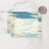  wolk notitiekaartje (Voorkant / Achterkant in situ)