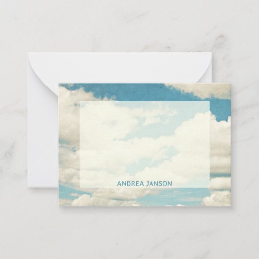  wolk notitiekaartje (Voorkant)