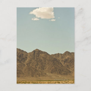 Wolk over de woestijn van Nevada en de bergen Briefkaart