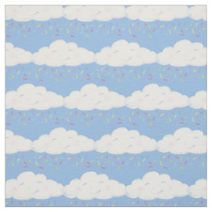 Wolk spikkels waterverf whimsie kinderkamer stof