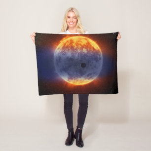 Wolk van waterstofgas van Exoplanet GJ 3470b Fleece Deken