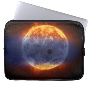 Wolk van waterstofgas van Exoplanet GJ 3470b Laptop Sleeve
