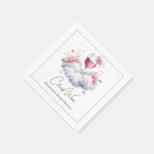 Wolk Wijn Bruidsuitje Servet (Hoek)