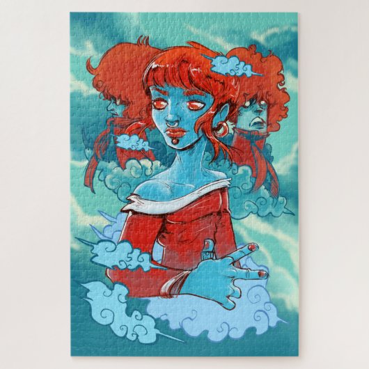 wolk zombies puzzel (Verticaal)