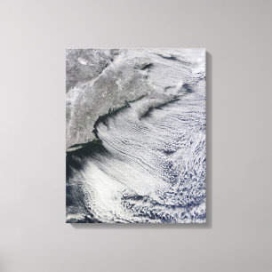 Wolken aan de overzijde van de kusten van de Noord Canvas Afdruk