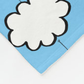 Wolken aan touwtjes fleece deken (Hoek)