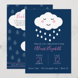 Wolken | Baby "Shower"-uitnodiging Kaart