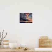 Wolken bij het aanbreken van de dag Schilderij Kun Poster (Keuken)
