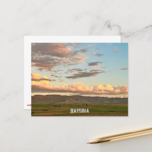 Wolken bij Namibië Golden Hour Briefkaart