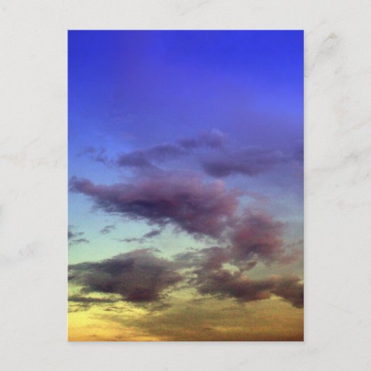 Wolken bij Sunset Briefkaarten (Voorkant)