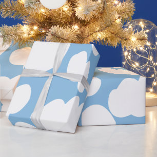 Wolken Blauwe Lucht Wolken Cadeaupapier
